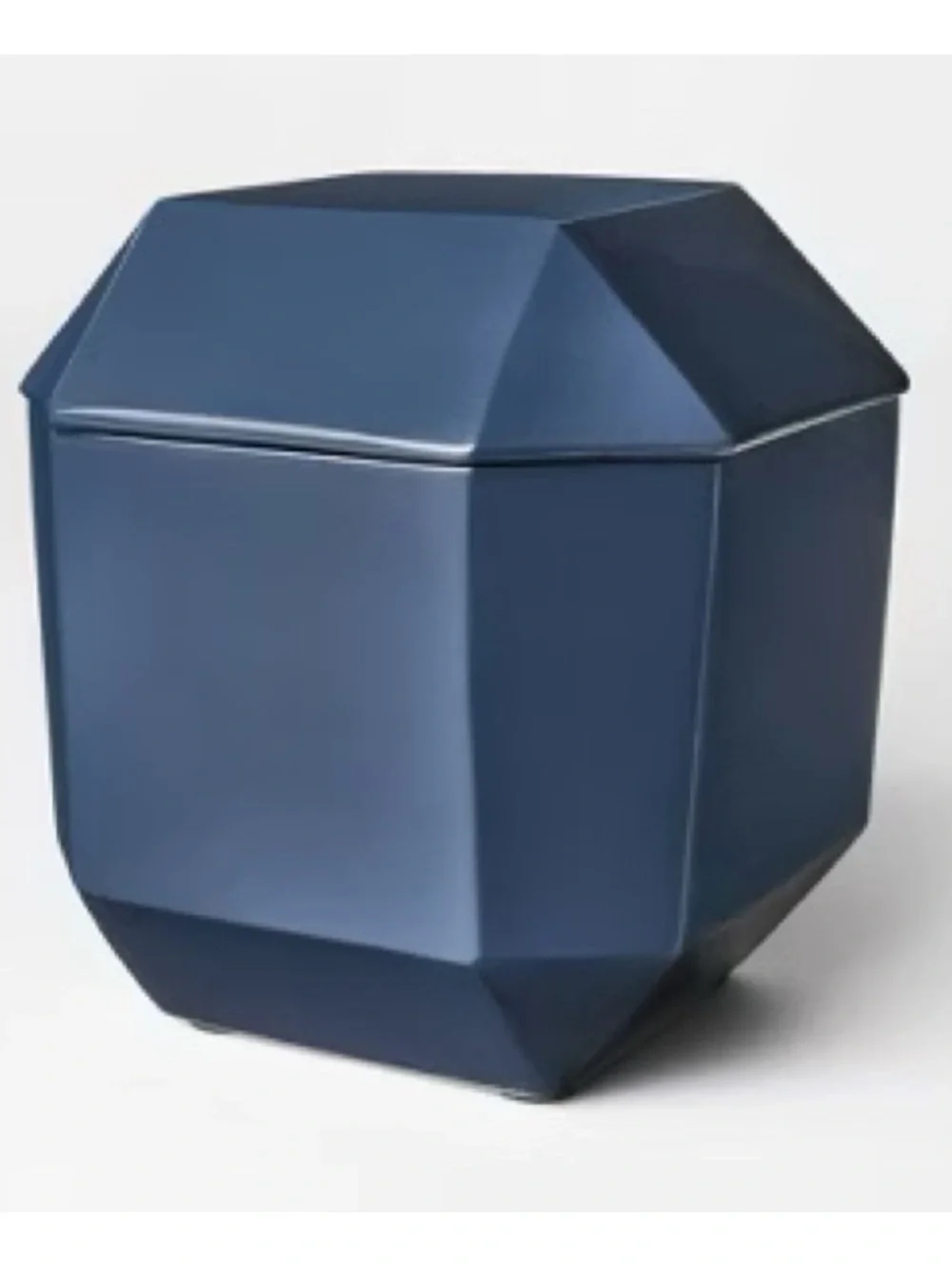 NWT Threshold Studio McGee Navy Blue Lacquer Decorative Box